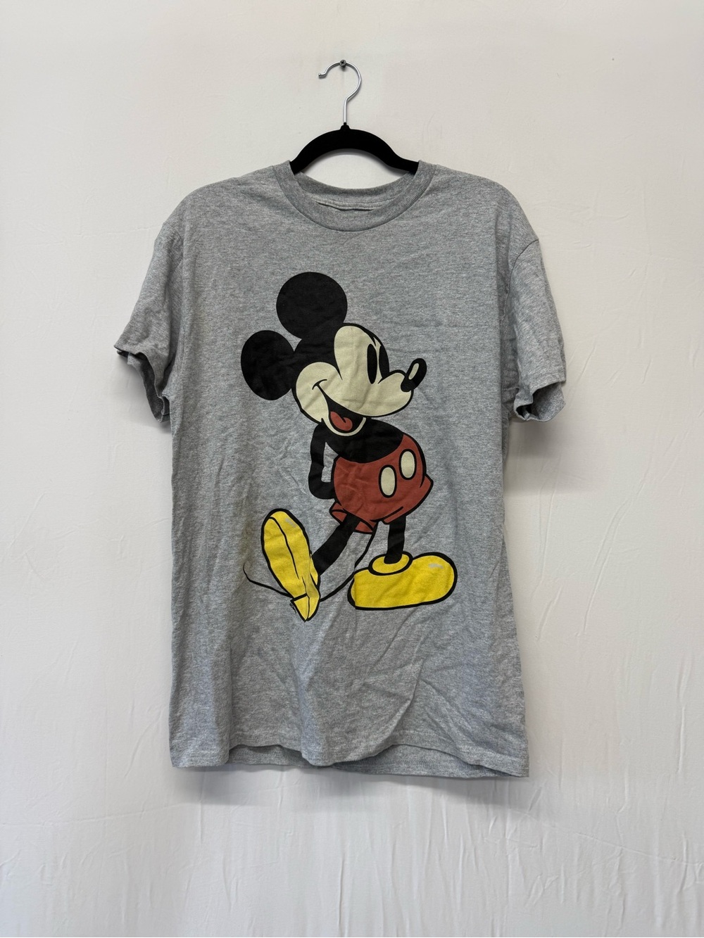 DISNEY Men's Mickey Mouse Graphic Tee Size M in Heather Gray